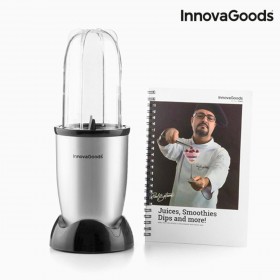 Frullatore Sbattitore con Bicchiere e Ricettario One Touch InnovaGoods 250W Grigio
