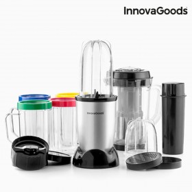 Frullatore Sbattitore con Bicchiere e Ricettario One Touch InnovaGoods 250W Grigio