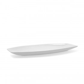 Teglia da Cucina Quid Gastro Ceramica Bianco (40 x 17,5 x 3,5 cm) (Pack 4x)