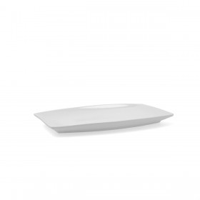 Teglia da Cucina Quid Gastro Ceramica Bianco (30,5 x 19,5 x 2,5 cm) (Pack 4x)