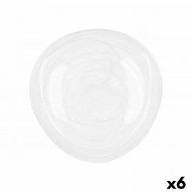 Piatto da pranzo Quid Boreal Bianco Vetro Ø 30 cm (6 Unità) (Pack 6x)