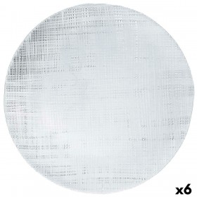 Sotto Piatto Bidasoa Ikonic Trasparente Vetro Ø 33 cm (6 Unità) (Pack 6x)
