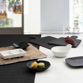 Set da Aperitivo Quid Select Bianco Plastica Melammina 11,5 x 5,5 cm (12 Unità)