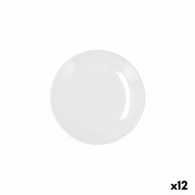 Piatto Bidasoa Glacial Coupe Ceramica Bianco (16,5 cm) (Pack 12x)