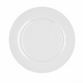 Piatto da pranzo Bidasoa Glacial Ala Ancha Bianco Ceramica Ø 27 cm 27 cm (4 Unità) (Pack 4x)