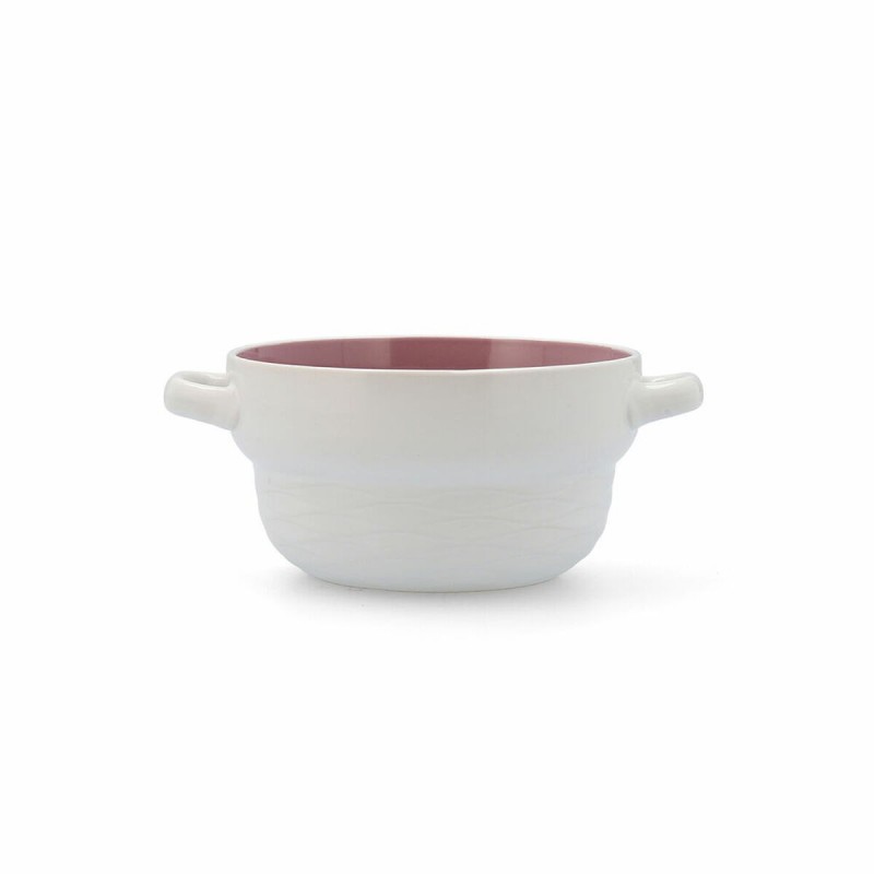 Tazze per Consommé Quid Vita Peoni Rosa 500 ml (6 Unità)
