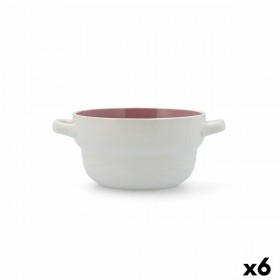 Tazze per Consommé Quid Vita Peoni Rosa 500 ml (6 Unità)