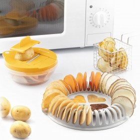 Set per fare Chips al Microonde con Mandolina e Ricette Chipit InnovaGoods