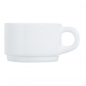 Set di Tazze Luminarc Apilable Bianco 280 ml Impilabile (6 Unità)