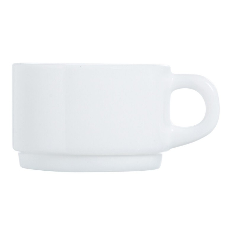 Set di Tazze Luminarc Apilable Bianco 280 ml Impilabile (6 Unità)