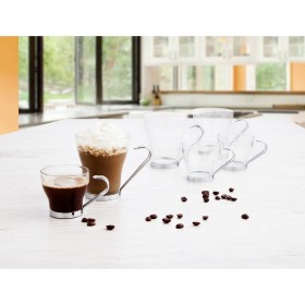 Tazza di caffè e tè Quid Supreme Trasparente 250 ml 3 Pezzi