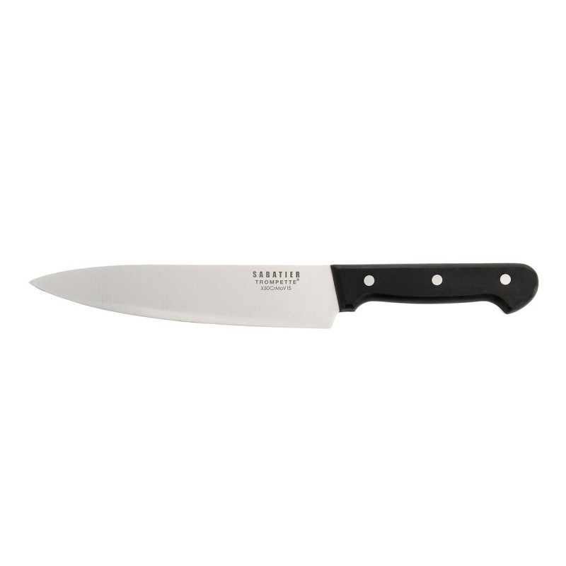 Coltello da chef Sabatier Universal Nero Metallo 20 cm (6 Unità)