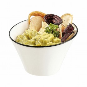 Ciotola per Aperitivi Arcoroc Appetizer Filet Bl Bicolore Ceramica 9,5 cm Aperitivo (6 Unità)