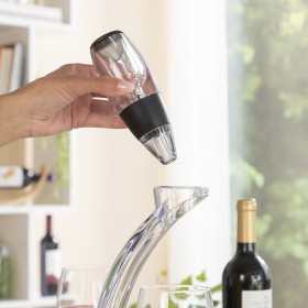Aeratore Professionale per Vino con Supporto a Torre e Base Antigoccia Winair InnovaGoods