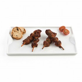 Vassoio per aperitivi Quid Gastro Fun Bianco Ceramica 25,5 x 15,5 cm (6 Unità) (Pack 6x)