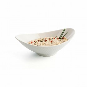 Teglia da Cucina Quid Gastro Bianco Ceramica 28,2 x 15,5 x 9 cm (4 Unità) (Pack 4x)