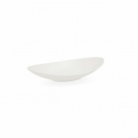 Piatto Fondo Quid Select Ovale Bianco Plastica 18 x 10,5 x 3 cm (12 Unità)