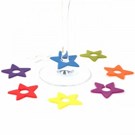 Identificatore per Calici Koala Stella Plastica Multicolore 8 Pezzi (12,8 x 5 x 13,7 cm)