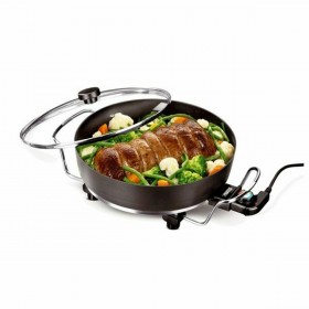 Casseruola Elettrica Multifunzione Princess Nero Legno Metallo Alluminio 1800 W Ø 35 cm (Ricondizionati C)