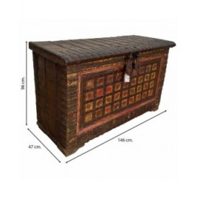 Baule Alexandra House Living Marrone Legno di mango 47 x 96 x 146 cm