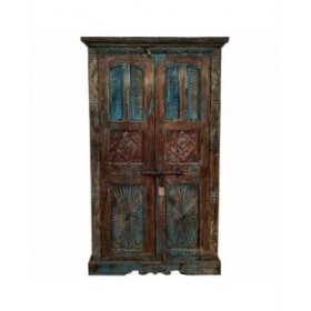 Armadio Alexandra House Living Marrone polistirene Legno di mango 41 x 206 x 120 cm