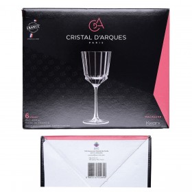 Set di calici da vino CDA Rendez-vous Trasparente Vetro 350 ml 6 Pezzi