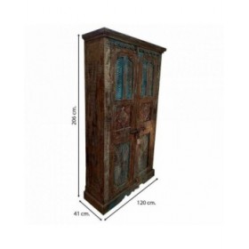Armadio Alexandra House Living Marrone polistirene Legno di mango 41 x 206 x 120 cm