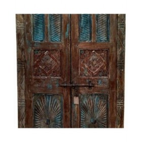 Armadio Alexandra House Living Marrone polistirene Legno di mango 41 x 206 x 120 cm