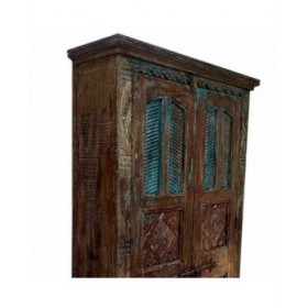 Armadio Alexandra House Living Marrone polistirene Legno di mango 41 x 206 x 120 cm