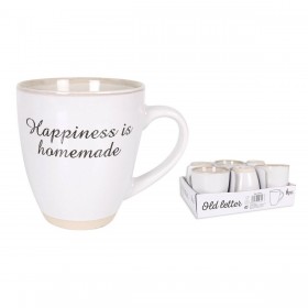 Tazza Mug Old Letter Ceramica