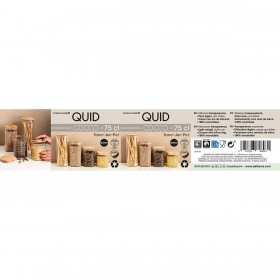 Barattolo Quid Cocco Trasparente Vetro Silicone 750 ml
