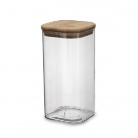 Barattolo Quid Cocco Trasparente Vetro Silicone 1,4 L