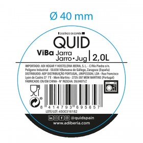 Boccale con Coperchio e Dosatore Quid Viba Verde Plastica (2,4 L)