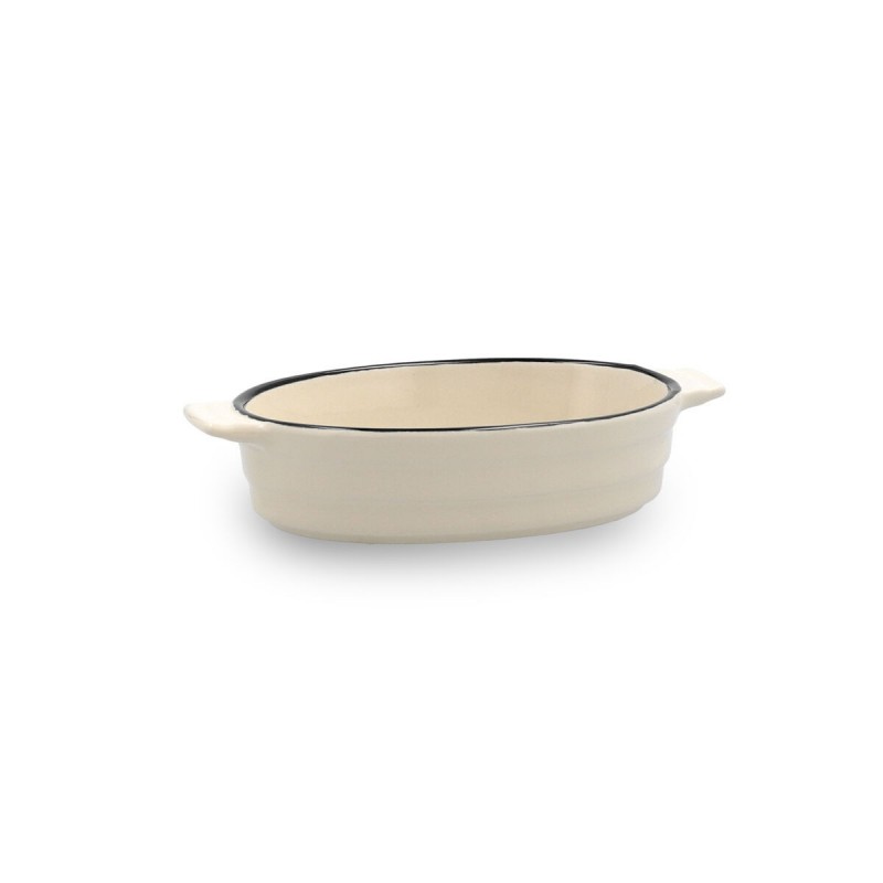 Pentola Quid Cocco Bianco Ceramica 18 x 11 x 4 cm (12 Unità) (Pack 12x)
