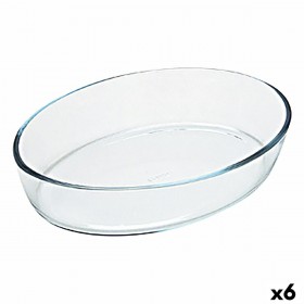 Pirofila da Forno Pyrex Classic Vidrio Trasparente Vetro Ovalada 35 x 24 x 7 cm (6 Unità)