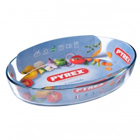 Pirofila da Forno Pyrex Classic Vidrio Trasparente Vetro Ovalada 35 x 24 x 7 cm (6 Unità)