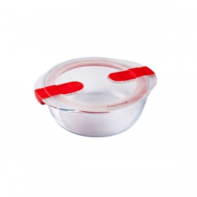 Porta pranzo Ermetico Pyrex Cook&heat 1,1 L 21 x 18 x 7 cm Trasparente Vetro (5 Unità)