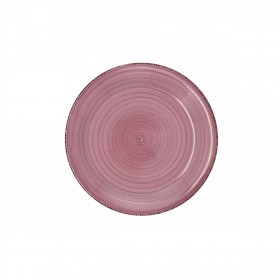 Piatto da Dolce Quid Vita Peoni Rosa Ceramica 19 cm (12 Unità)