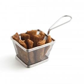 Cestino per Servire Aperitivi Quid Select Metallo Acciaio 10 x 9 cm Friggitrice (12 Unità)