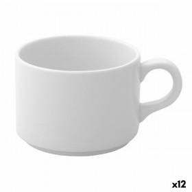 Tazza di caffè e tè Ariane Prime Bianco 230 ml (12 Unità)