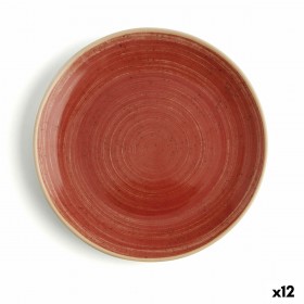 Piatto da pranzo Ariane Terra Rosso Ceramica Ø 18 cm (12 Unità)