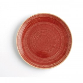 Piatto da pranzo Ariane Terra Rosso Ceramica Ø 21 cm (12 Unità)