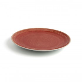 Piatto da pranzo Ariane Terra Rosso Ceramica Ø 21 cm (12 Unità)