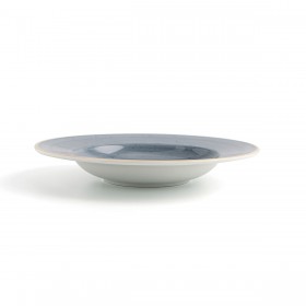 Piatto Fondo Ariane Terra Ceramica Azzurro (Ø 26 cm) (6 Unità)