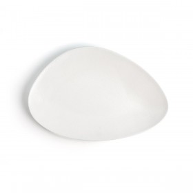 Piatto da pranzo Ariane Antracita Triangolare Bianco Ceramica Ø 29 cm (6 Unità)