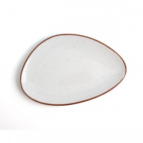 Piatto da pranzo Ariane Terra Beige Ceramica Ø 21 cm (12 Unità)