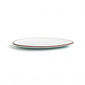 Piatto da pranzo Ariane Terra Triangolare Beige Ceramica Ø 29 cm (6 Unità)