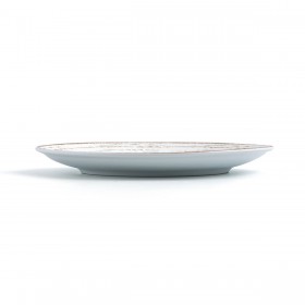Piatto da pranzo Ariane Tornado White Bicolore Ceramica Ø 18 cm (12 Unità)