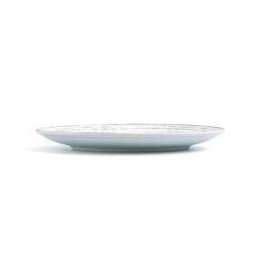Piatto da pranzo Ariane Tornado White Bicolore Ceramica Ø 21 cm (12 Unità)