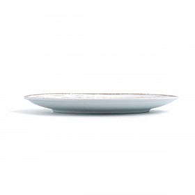 Piatto da pranzo Ariane Tornado White Bicolore Ceramica (6 Unità)